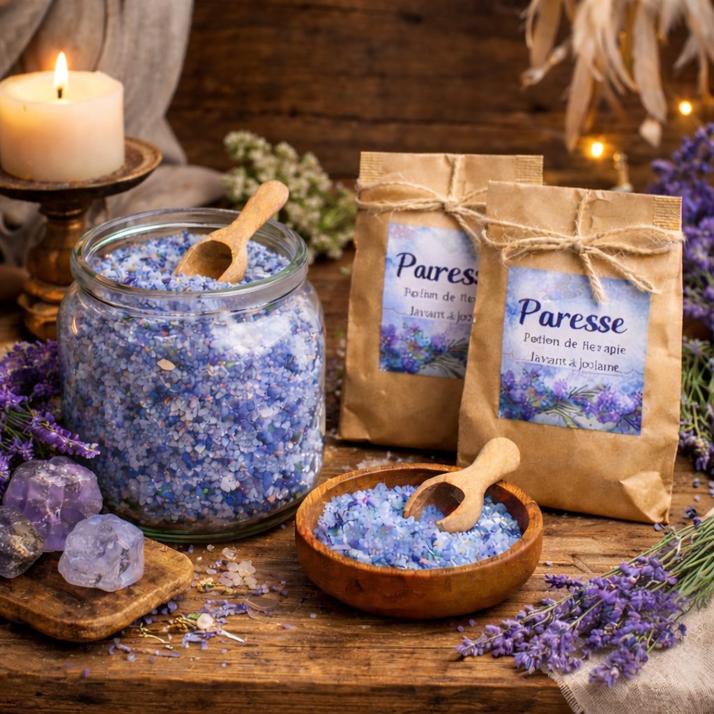 🛁 Potion de Bain Aromathérapie – Paresse