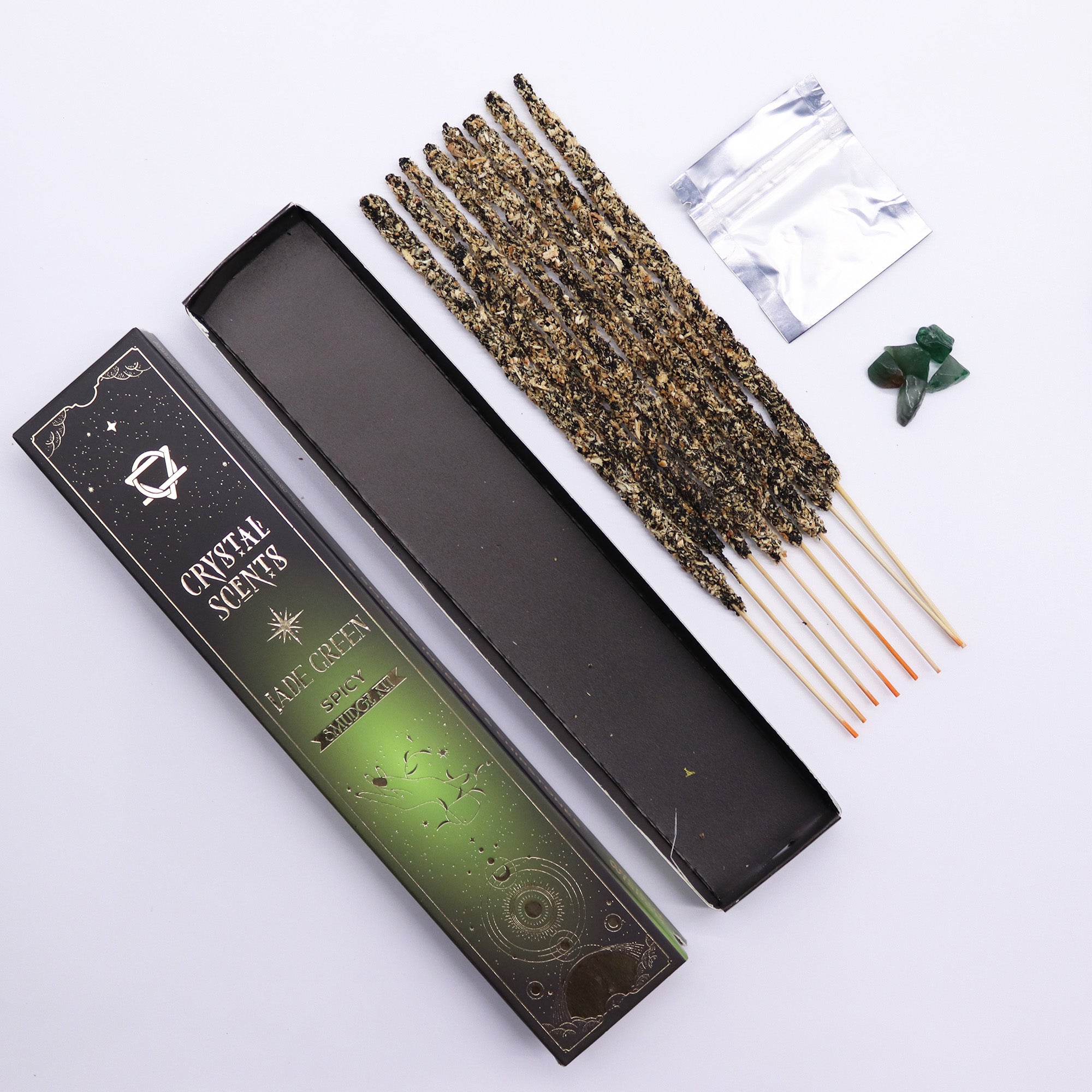 💚 Coffret Encens & Cristal de Jade – Épicé