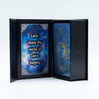 🌙 Tarot “Sagesse Lunaire” – Blue Foil Moon Face – 78 Cartes + Livret ✨ Intuition • Émotions • Cycles – L’Instant Namasté Herve