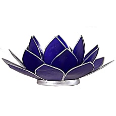 Eclairage Lotus 6° Chakra indigo & or ou argent
