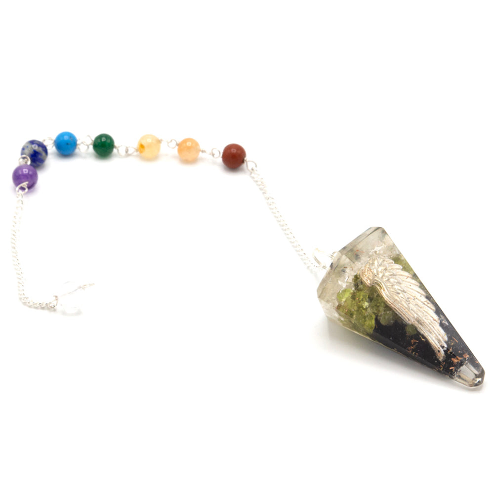 🌿 Pendule en Péridot – Clarté & Guidance intérieure ✨