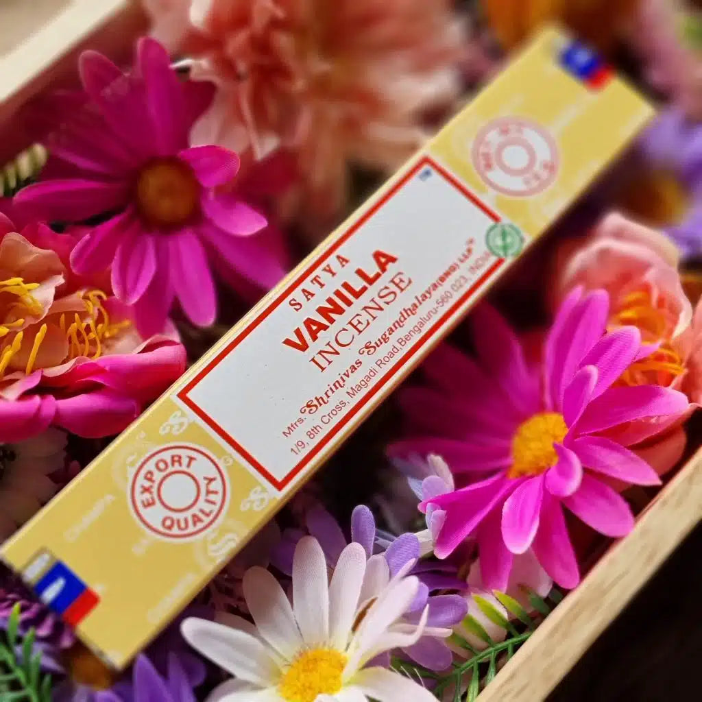 Satya Vanilla – Encens Douceur & Confort 🤍