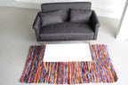💖 Tapis Bohème en Coton Recyclé – Rouge Énergie
