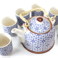 ✨ Set de Thé Traditionnel – Étoiles Bleues ✨