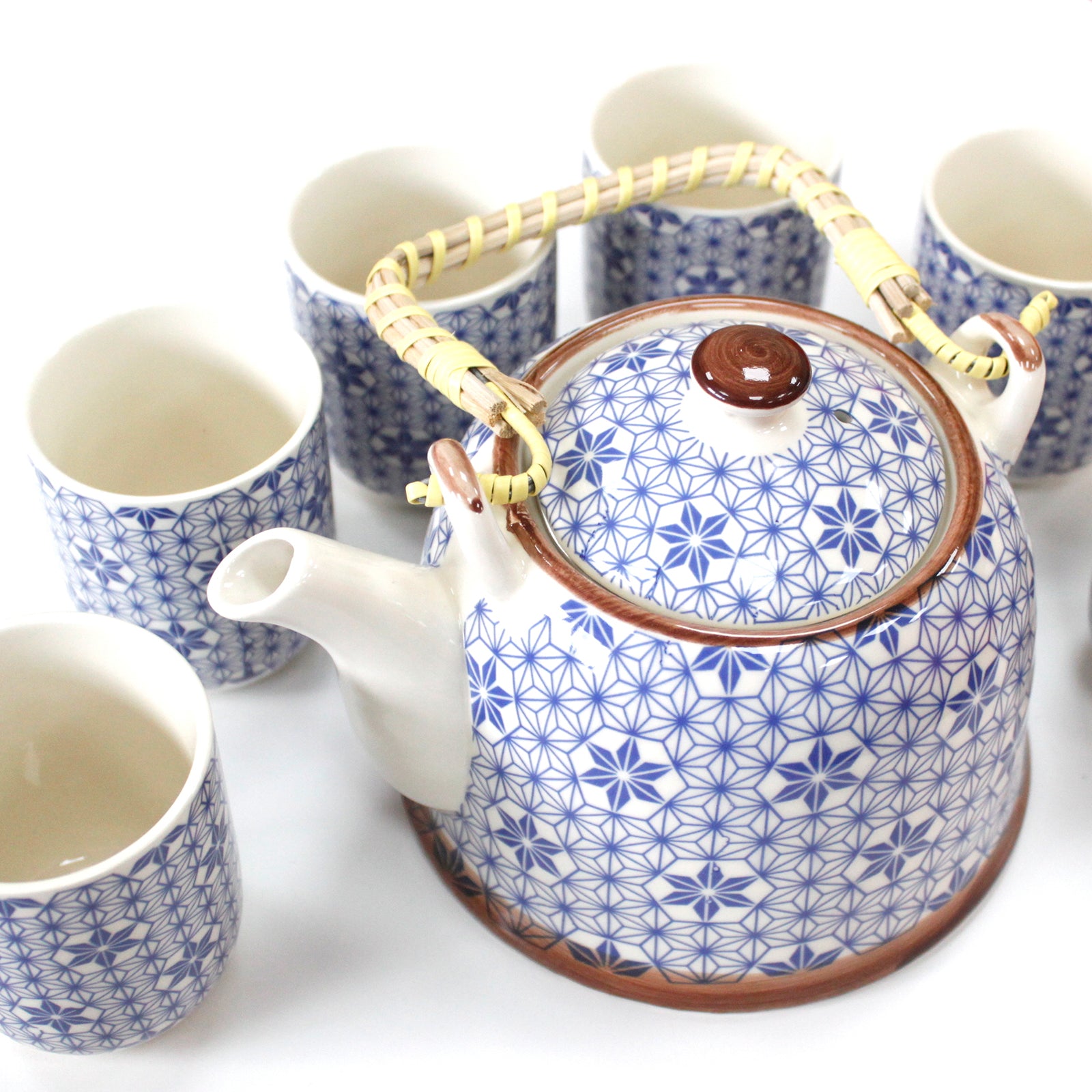 ✨ Set de Thé Traditionnel – Étoiles Bleues ✨