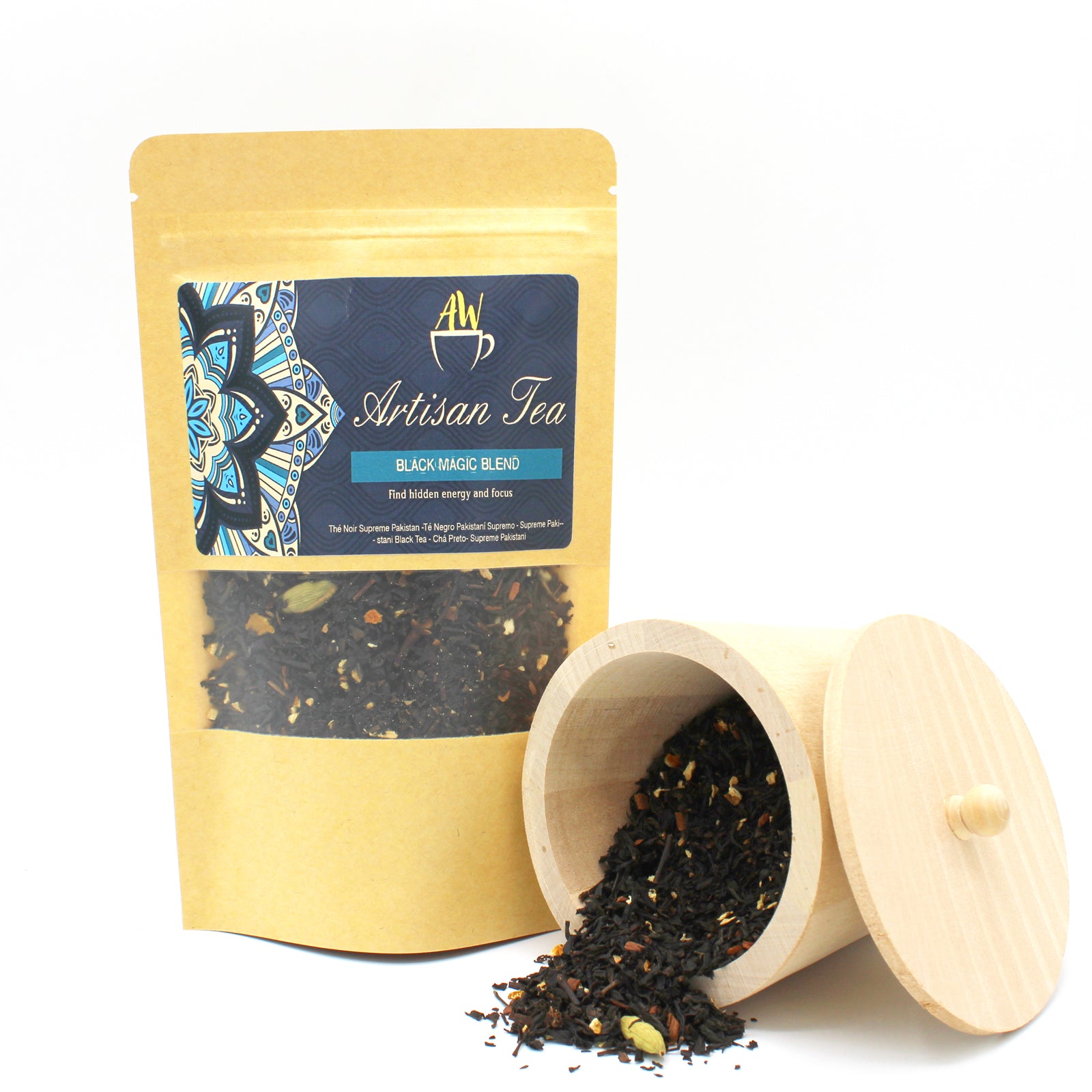 🖤 Thé Noir Black Magic Blend – 50 g 🌟 Mélange Magie Noire