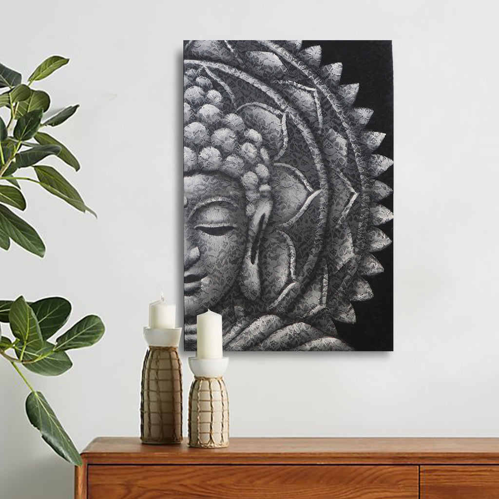 Tableau Bouddha – Art Balinais Authentique & Énergie Apaisante 🌿🙏
