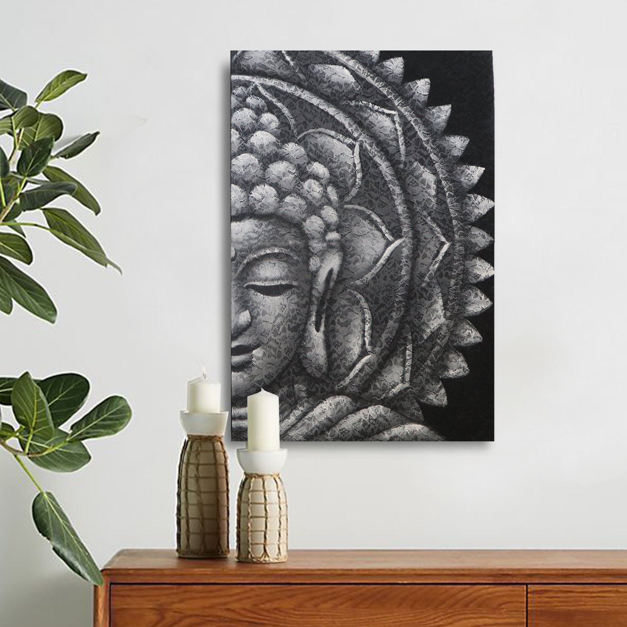 Tableau Bouddha – Art Balinais Authentique & Énergie Apaisante 🌿🙏