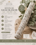 🌿✨ Bâton de Sauge Blanche – 200 mm ✨🌿