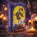 🌌 Tarot Mandala Bleu “Équilibre & Harmonie” – 78 Cartes + Livret ✨ Édition Blue Foil – L’Instant Namasté – Herve