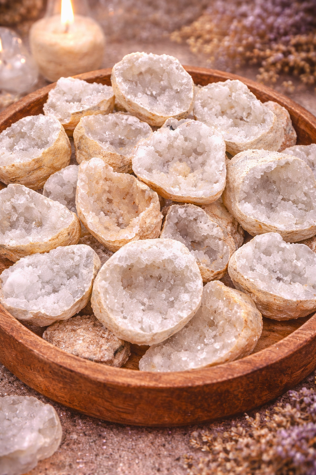 ✨ Fragment de Géode Cristal de Roche ° au poids! 40€/Kilo
