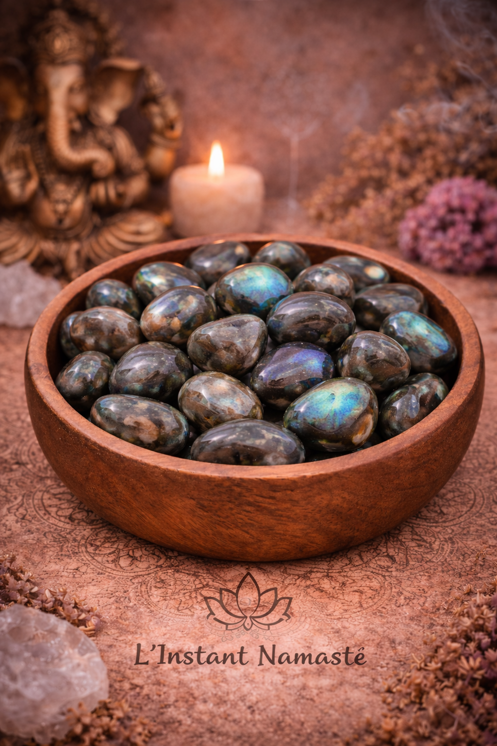 💎 Pierre roulée Agate Fleur de Cerisier A 🌸