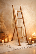 🪵 Échelle Décorative en Bois Naturel – Esprit Bohème & Zen