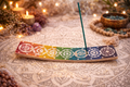 🕯️ Porte-Encens en Stéatite Bohème – Support Zen pour Rituel & Méditation