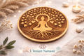 🌳 Plaque Méditation – Arbre de Vie & Bouddha 🕉️
