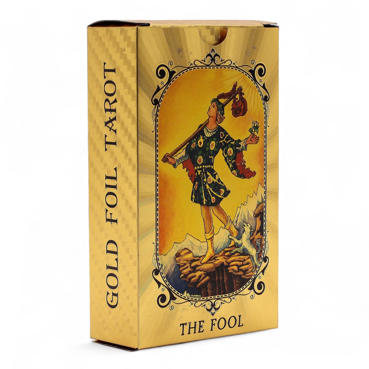 👁️ Tarot “Œil Mystique” – Blue &amp; Gold Foil – 78 Cartes + Livret  ✨ Intuition • Protection • Vision intérieure – L’Instant Namasté Herve