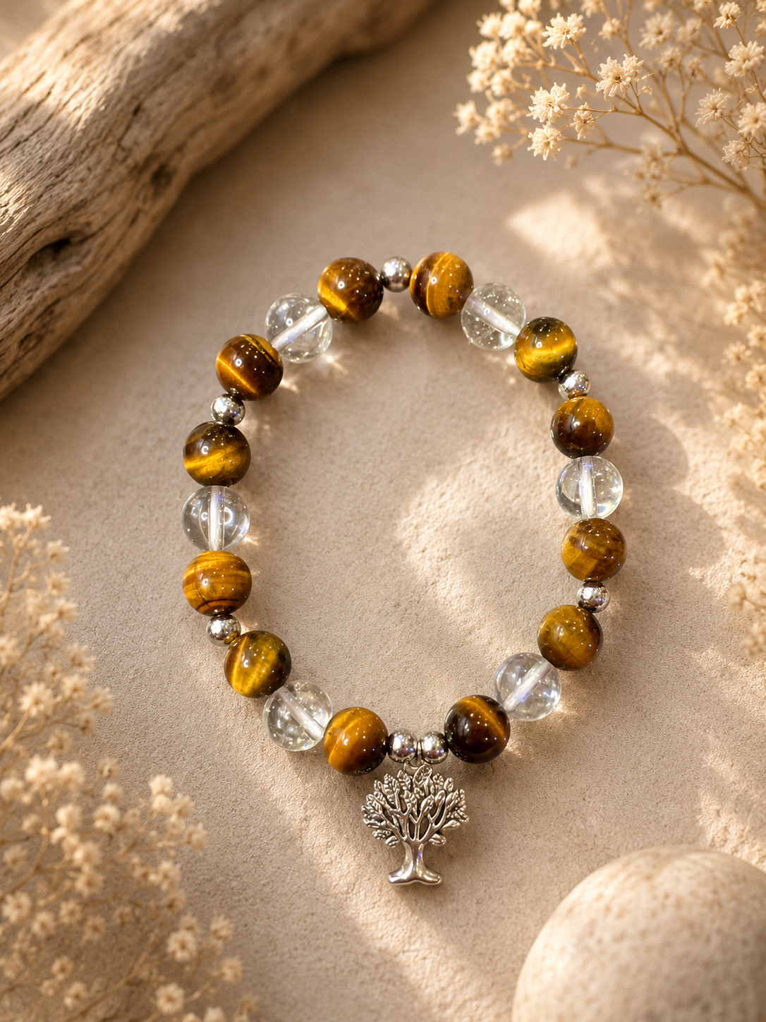 🌳 Bracelet “Ancrage Sacré” – Personnalisable 🌳