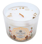 💙 Bougie “Guérison Spirituelle” – Lapis Lazuli & Agua Florida – 256g ✨ Apaisement • Clarté • Énergie positive – L’Instant Namasté