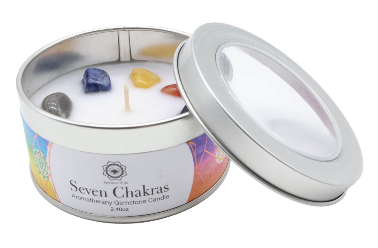 🌈 Bougie “7 Chakras” – Équilibre Énergétique &  Harmonie Intérieure 70 g🕯️✨