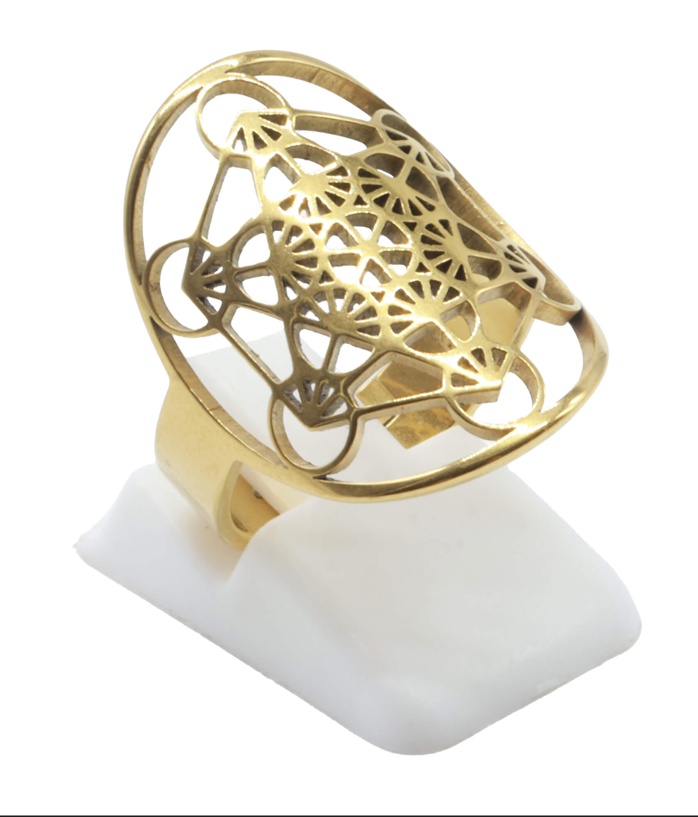 Bague en acier Métatron