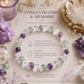 🌙✨ Bracelet Concentration & Mémoire
💎 Cristal de Roche & Fluorite 8 mm