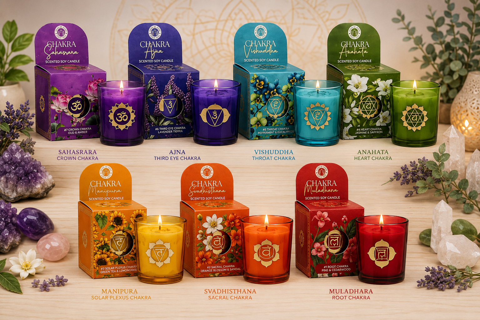 Bougie 7 Chakra