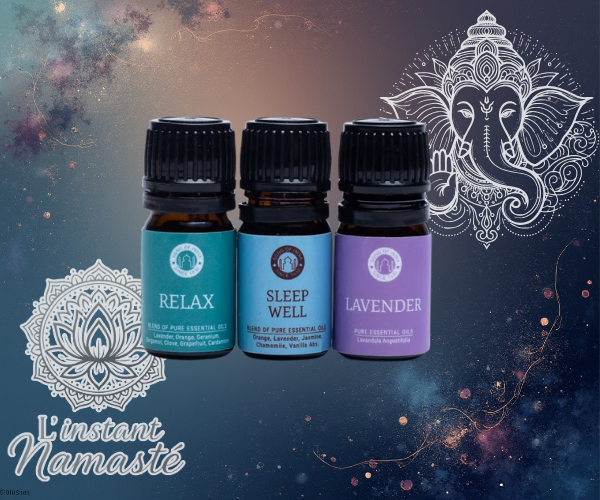 🌙 Set “Sleep” d’Huiles Essentielles – 3×5 ml
