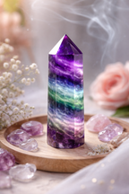 💎 Pointe polie Fluorine Rainbow AA – 70 à 100 g