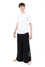 Pantalon Mixte Ample Soleil Jersey Noir Solyren