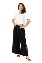Pantalon Mixte Ample Soleil Jersey Noir Solyren