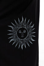 Pantalon Mixte Ample Soleil Jersey Noir Solyren
