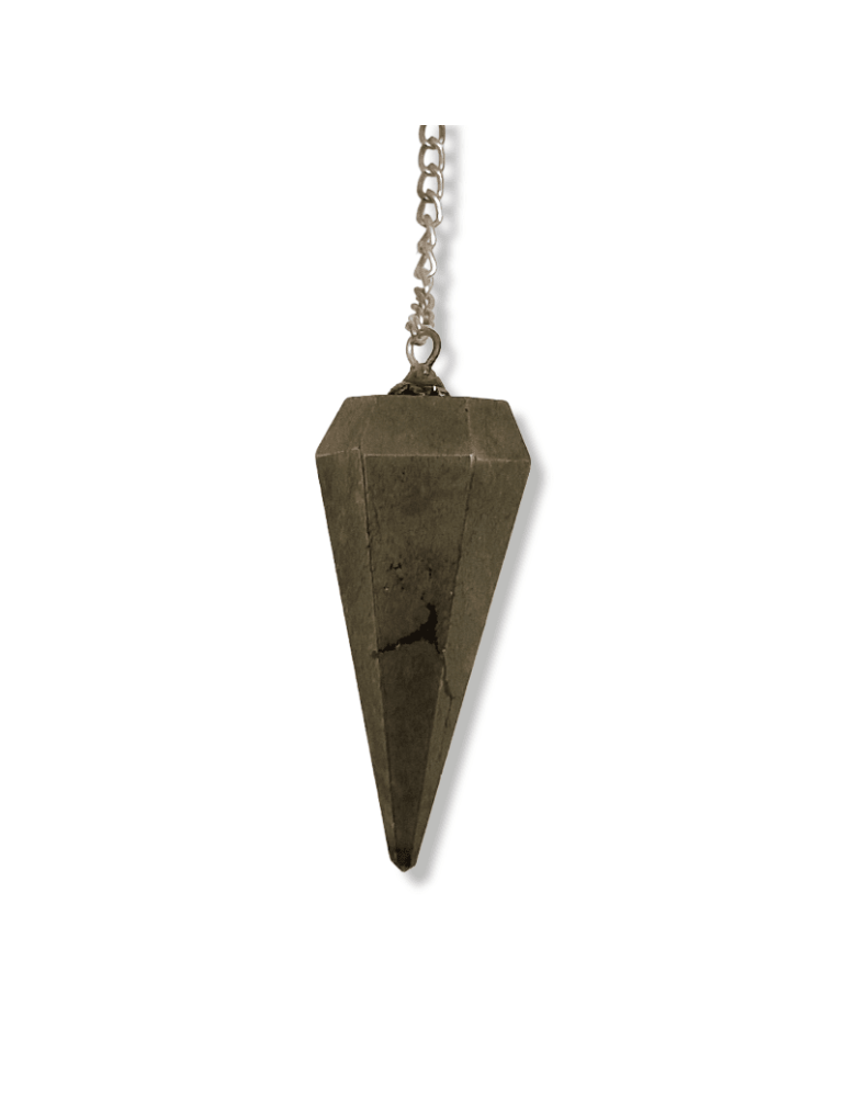 PENDULE PRISMATICA FACETTE PYRITE