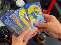 🌌 Tarot Mandala Bleu “Équilibre & Harmonie” – 78 Cartes + Livret ✨ Édition Blue Foil – L’Instant Namasté – Herve