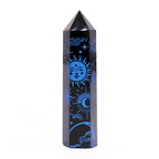 Tour d'obsidienne noire (60-70gr 9cm)