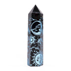 Tour d'obsidienne noire (60-70gr 9cm)
